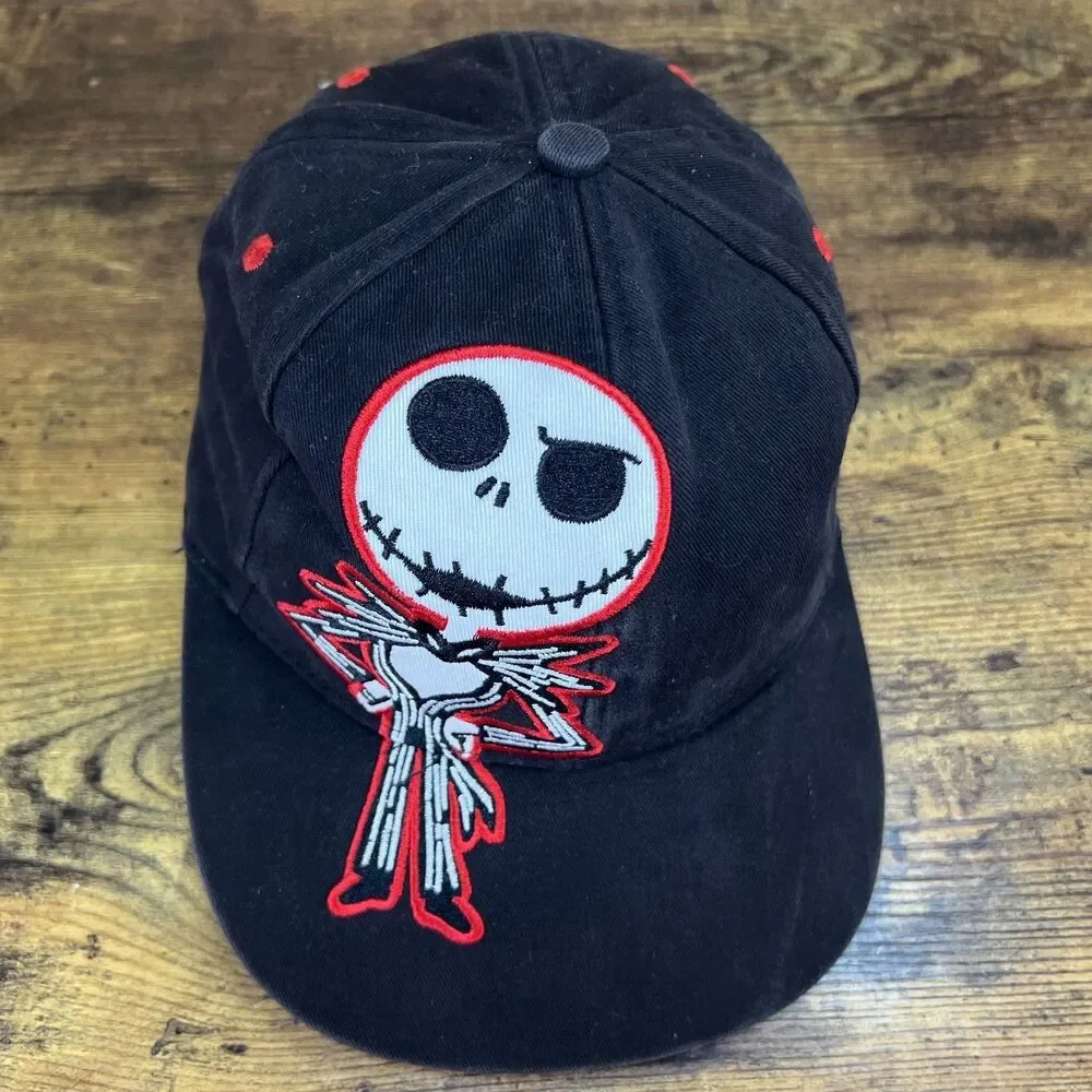Nightmare Before Christmas Jack Skellington & Zero Snapback Hat Baseball Cap